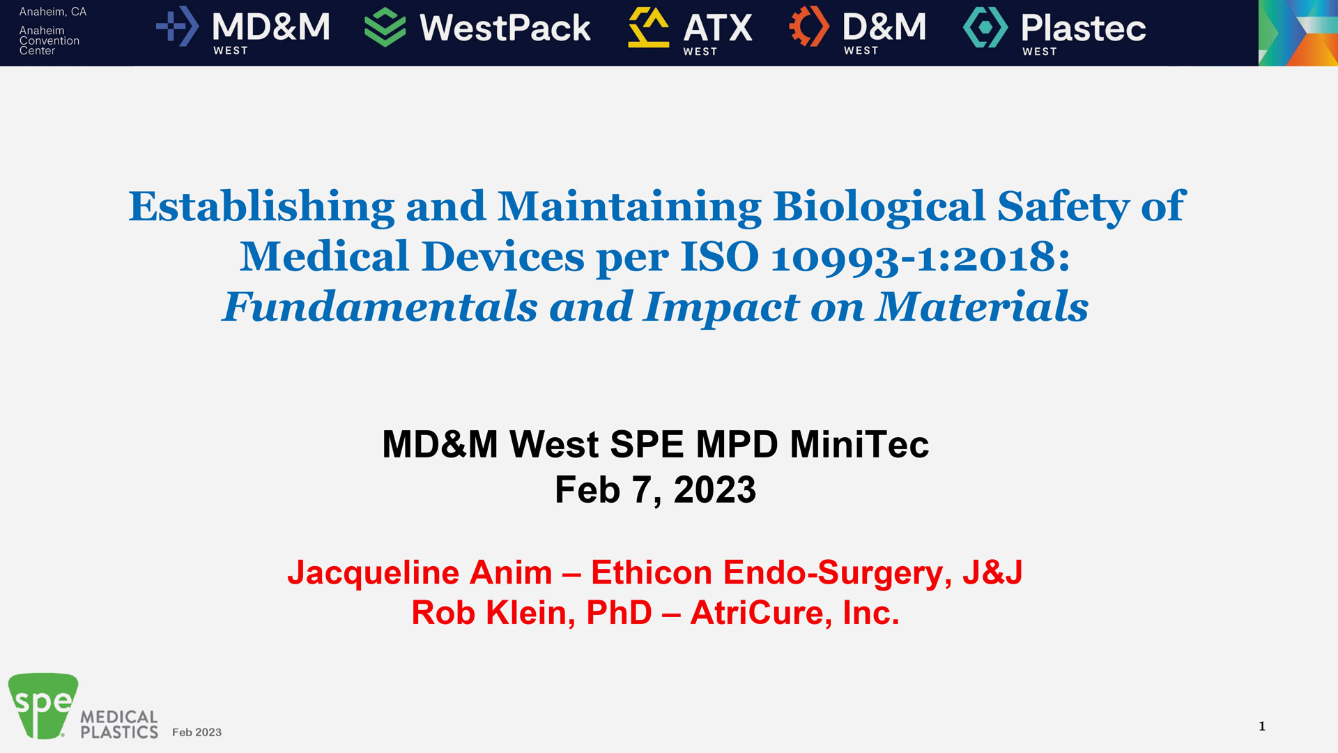 Anim Klein MDM West Biological Safety ISO
